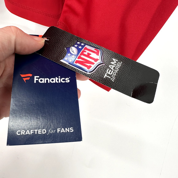 Tampa Bay Buccaneers Mens Large 1/4 Zip Pullover Jacket NFL Red Fanatics NEW - Picture 6 of 10